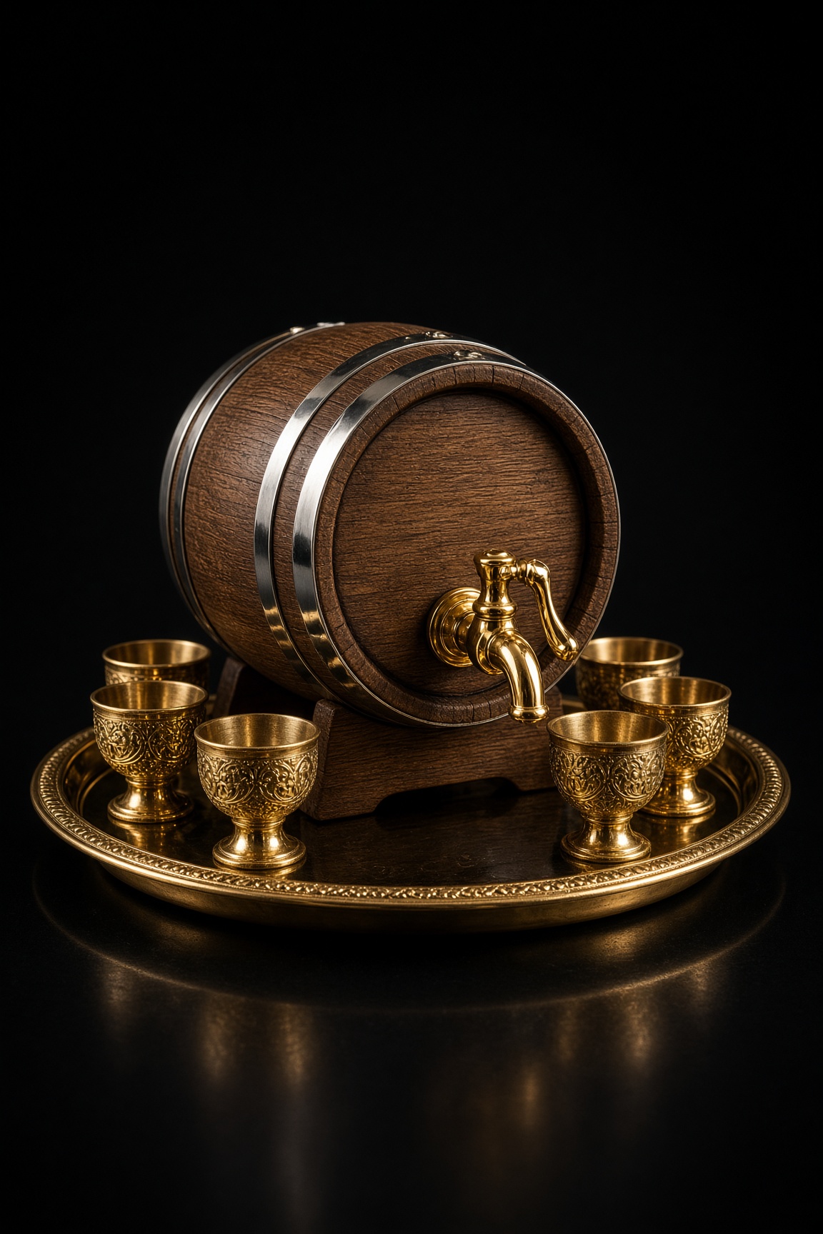 Oak Barrel Set